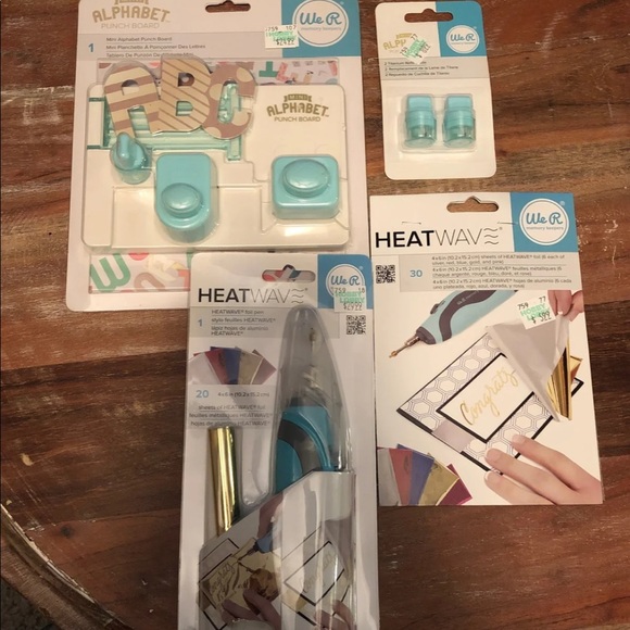 Alphabet punch board and Heat wave foil pen lot - Picture 1 of 5